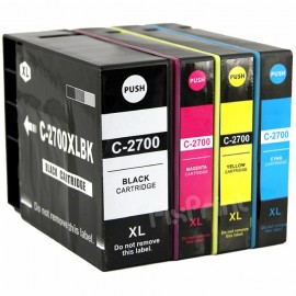 Cartridge Xantri Can PGI2700 XL PGI 2700XL PGI2700XL Magenta, Refill Printer MAXIFY iB4070 iB4170 MB5070 MB5170 MB5370 MB5470 Chip