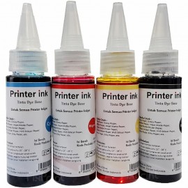 Tinta Refill Printer Ink Yellow 40ml, Tinta Dye Base Tutup Model Kerucut